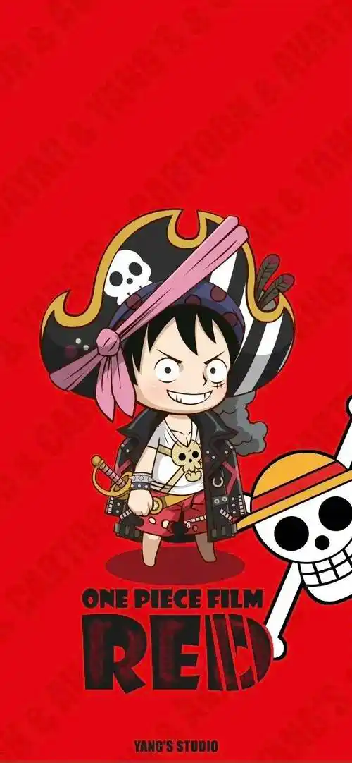 海贼王壁纸│剧场red造型q版壁纸