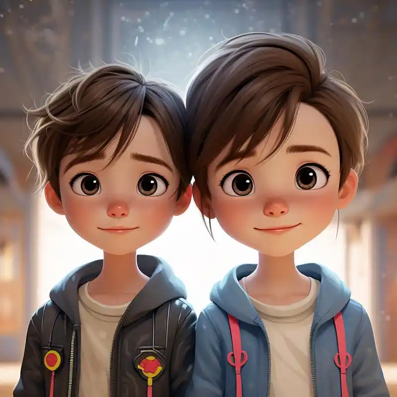 超有爱的姐弟头像,每一张都好喜欢,快叫上你的怨种姐弟一起用吧.