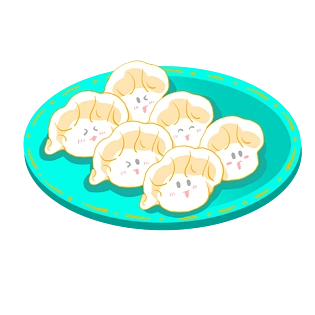 可爱饺子图片大全