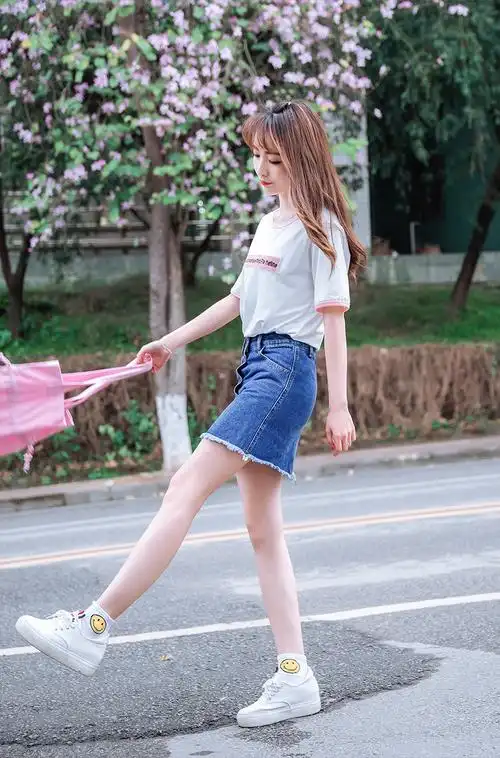 牛仔短裙女修身短裤裙a字半身裙防走光流苏毛边牛仔裙裤定制【价格