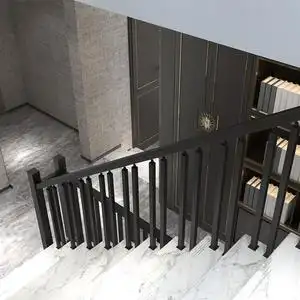 实木楼梯扶手幼儿园围栏立柱家用室内防护栏杆别墅新中式铁艺护栏