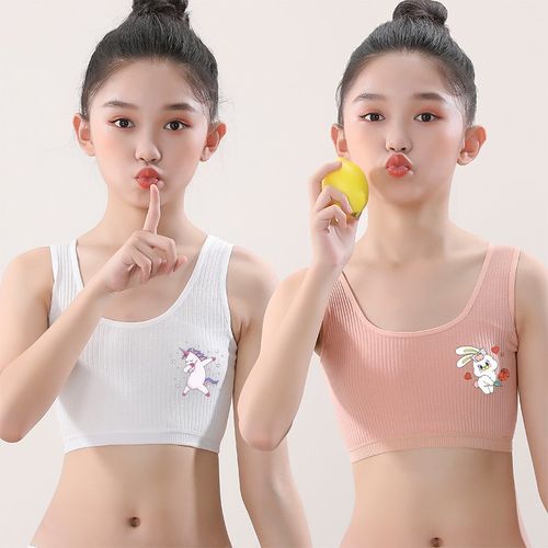 suntek女童内衣发育期少女大童小背心学生小学生女孩青春期儿童文胸