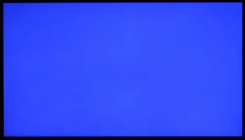 蓝色画面实拍图
