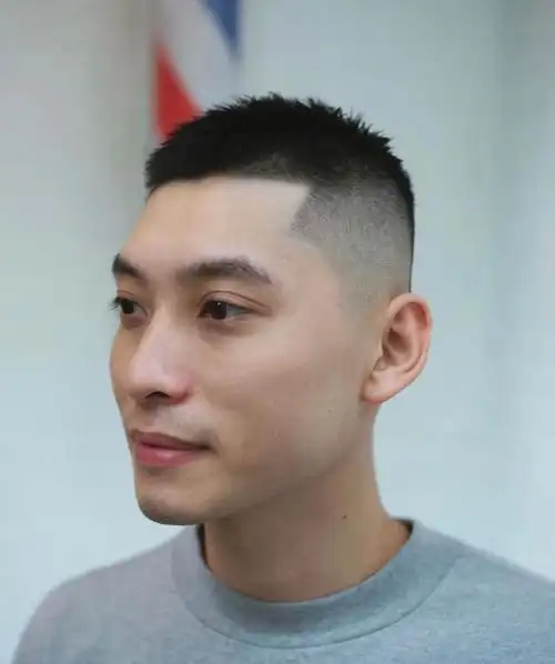 油腻发型二:板寸