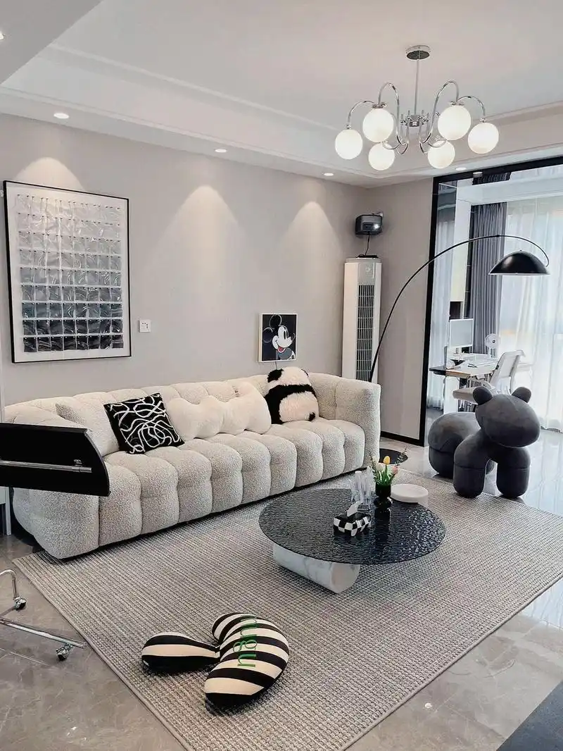 90平米,三室一厅,这就是家的样子.#装修 #设计 #黑白灰 - 抖音