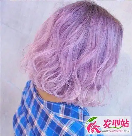 人气薄藤色短烫发外翘短发正流行4