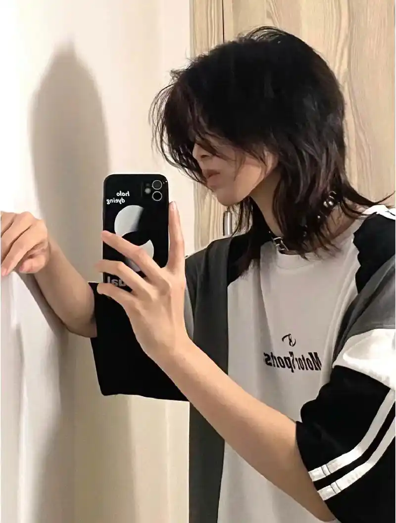 无性别发型,个性狼尾鲻鱼头!不挑脸的发型日式狼尾鲻鱼头, - 抖音