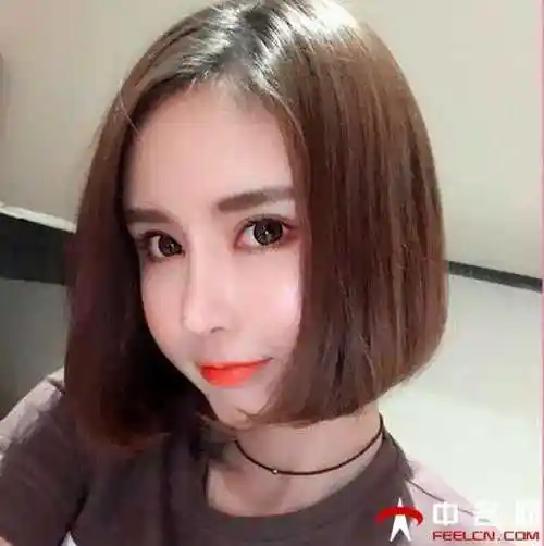 齐肩短直发内扣发型女带层次感气质减龄