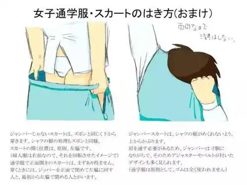 动漫中女孩子的裙子到底如何画?