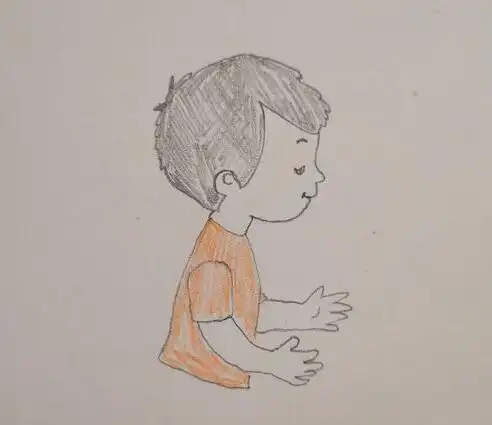 人物的简笔画 小男孩的画法-简笔画大全-魔术铺