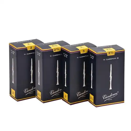 单簧管哨片 正品授权法国vandoren弯德林哨片黑管单簧管哨片蓝盒