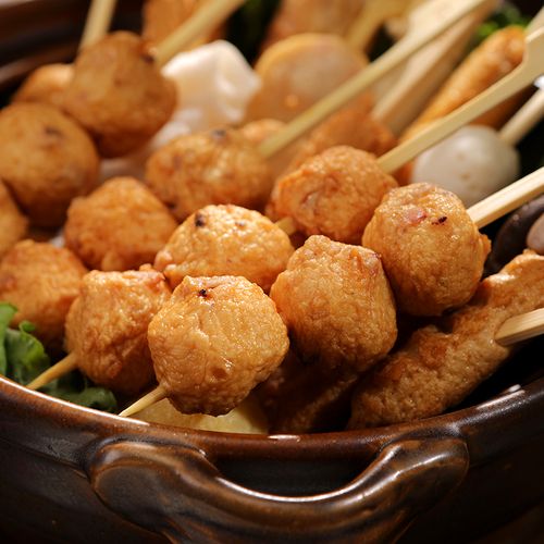 墨鱼鱼丸10串鼎味关东煮食便利店火锅罗森水煮墨鱼丸