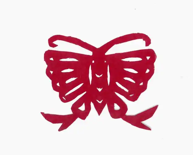 简单易学的动物团花剪纸a4纸打印素材花样蝴蝶剪纸方法教程