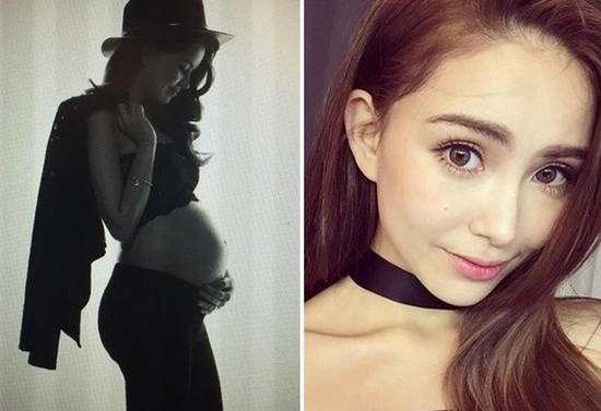 昆凌挺孕肚拍摄身材好四肢体态都没有太大变化