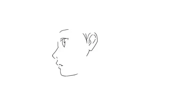 侧面人物头像简笔画图片男生侧脸画法人物头像简笔画头部侧脸简笔画