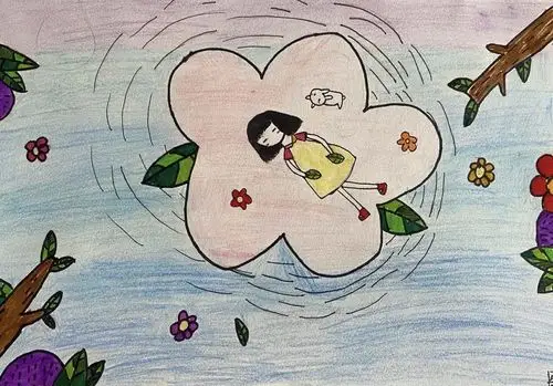 东康新教育学校— 三年级美术 《彩色的梦》课程作业展示