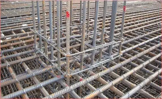 基础筏板钢筋绑扎牢固
