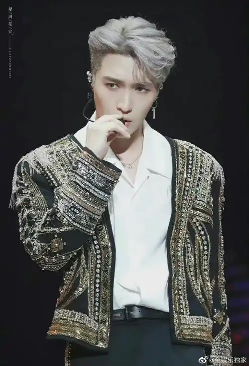 张艺兴机场银发