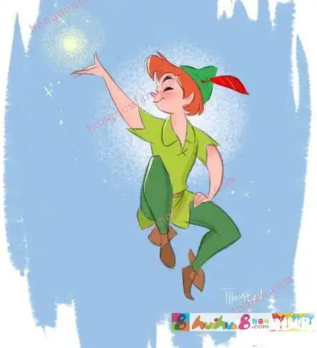 小飞侠彼得潘的简笔画彼得潘海盗简笔画彼得潘简笔画怎么画彼得潘简笔