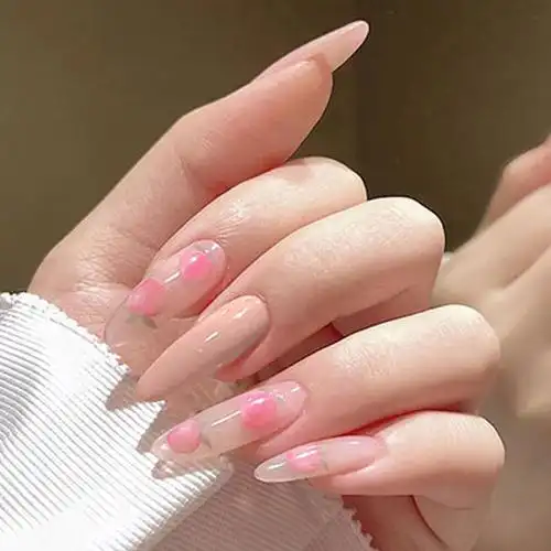 现发穿戴式美甲贴片成品新娘钻甲长款手指甲贴片法式仙气甲片贴可拆卸