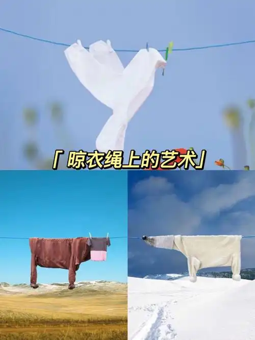 晾衣绳上的衣服也能成为艺术