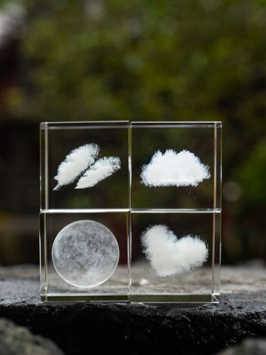 天空云朵立方摆件文艺情侣礼品生日情人节七夕礼物创意桌面装饰品