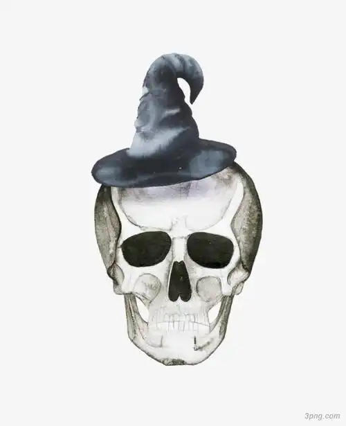 万圣节骷髅png素材透明免抠图片-其他元素