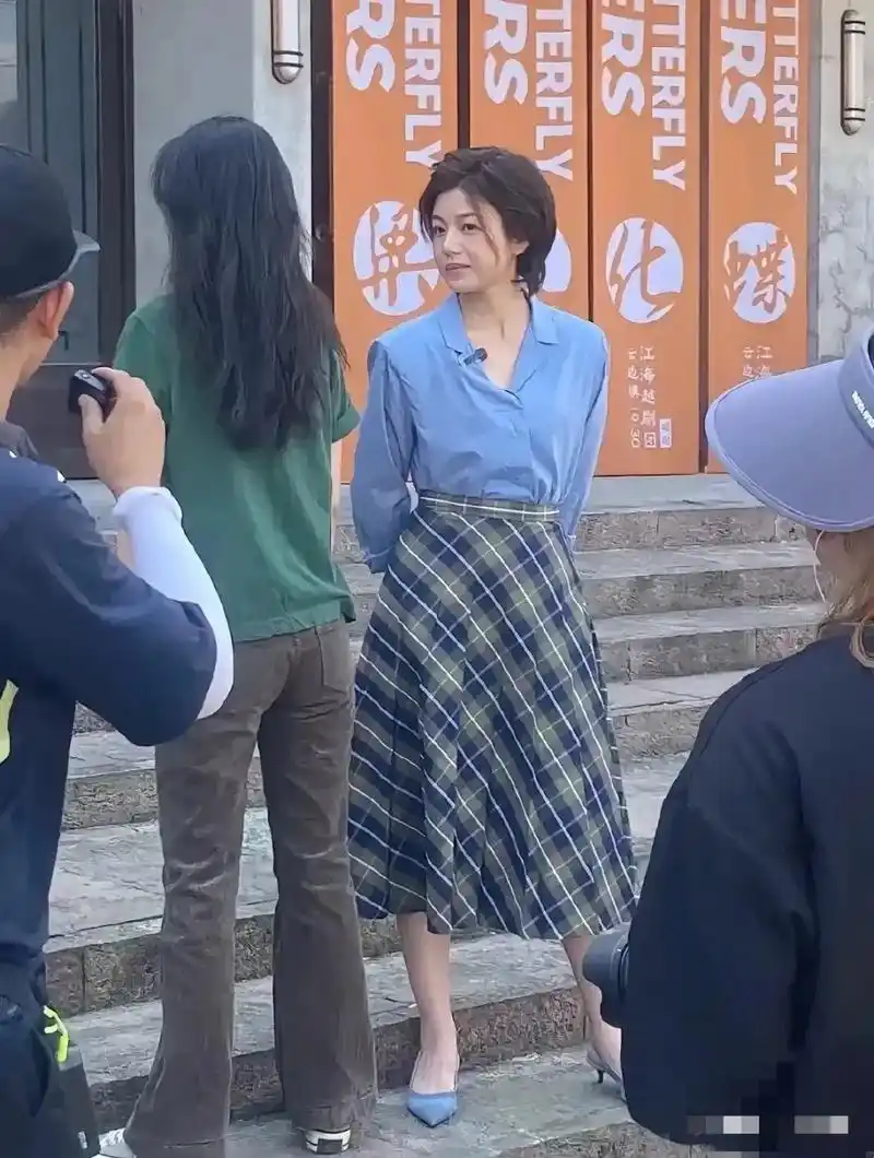 陈妍希素颜照好显老啊,陈晓都不敢认了吧