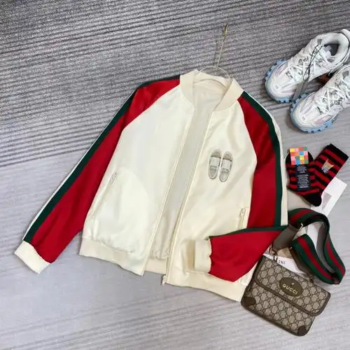 22ss早春gucci撞色棒球服外套