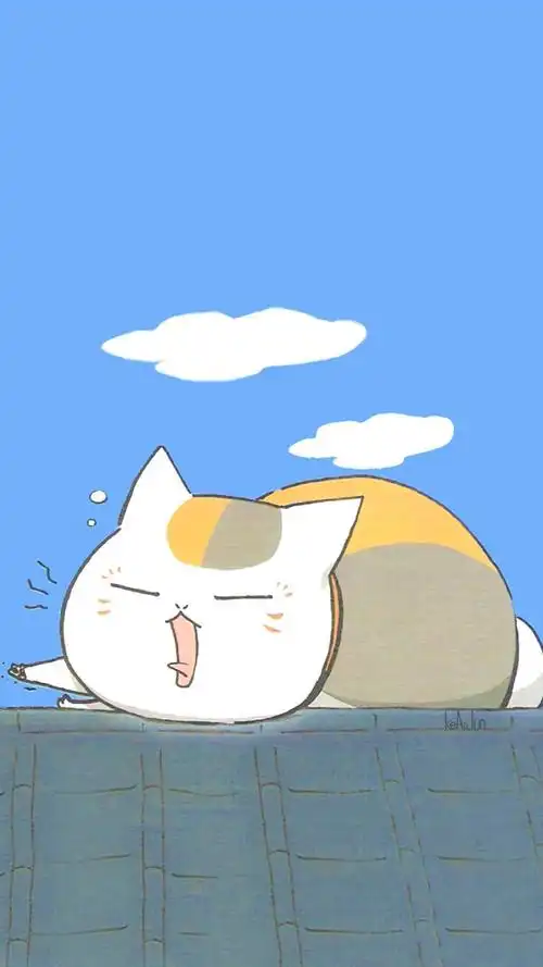 夏目友人帐猫咪老师卡通高清手机壁纸