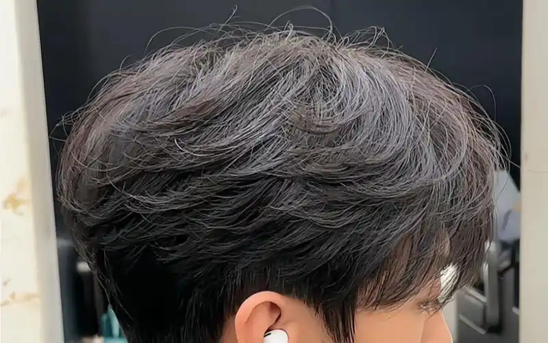 深圳男士发型亦航 #微分碎盖 #韩式气垫烫 #服帖烫 #附近哪里做头发