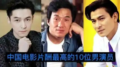 中国片酬最高的10位男演员,刘德华片酬6000万仅排第六