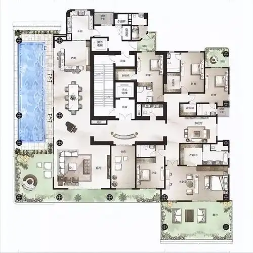 今天小编为大家带来的这九款大平层户型绝对是其中的佼佼者,不信你就