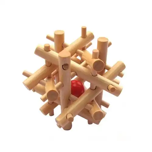 成人木制益智玩具 古典玩具 孔明锁鲁班锁 十二姐妹