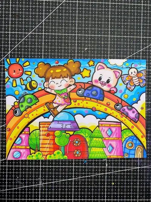 多乐绘马克笔[种草r]#儿童画  #马克笔  #科幻画  #创意美术儿童画