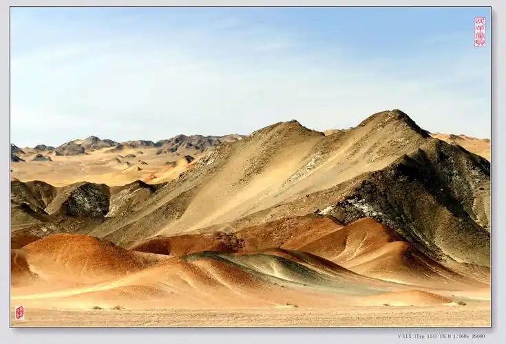 跟山水摄影群去甘肃无人区拍摄国画山景区,事先开好通行证过三道关卡