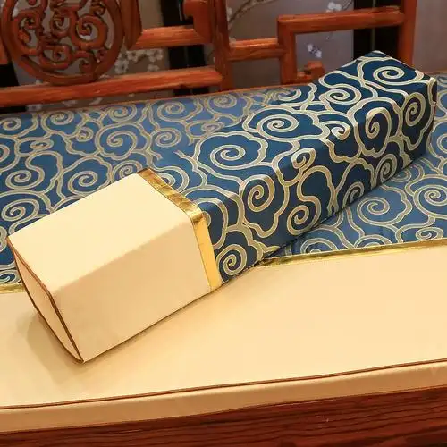 中式红木沙发坐垫扶手枕罗汉床腰枕长方形方枕圆枕抱枕靠枕中国风