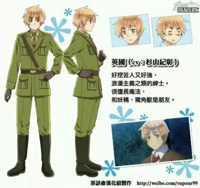 眉毛 亚瑟柯克兰 黑塔利亚官方设定——永远爱你哦眉毛~(≥▽≤)