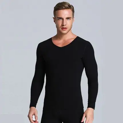 德绒无痕保暖衣男士内衣加厚加绒套装