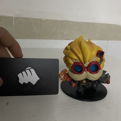 官方正版英雄联盟lolq版大发明家大头盒装绝版手办模型