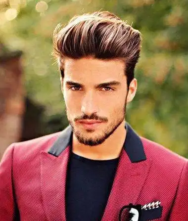 外国男士短发油头 男士偏分油头