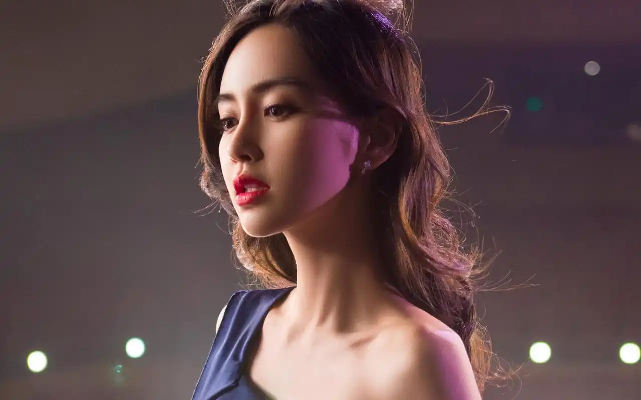 angelababy性感露肩礼服写真高清图片壁纸