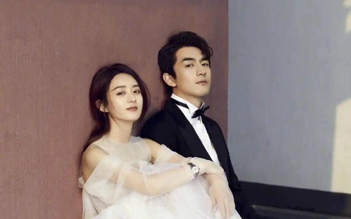 赵丽颖林更新婚纱写真图片