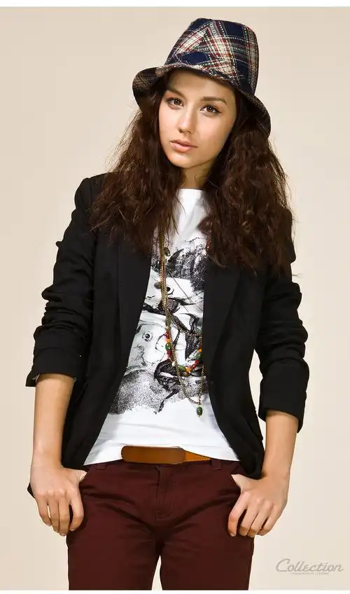 太平鸟collection秋季女装印花长袖t恤am1040475