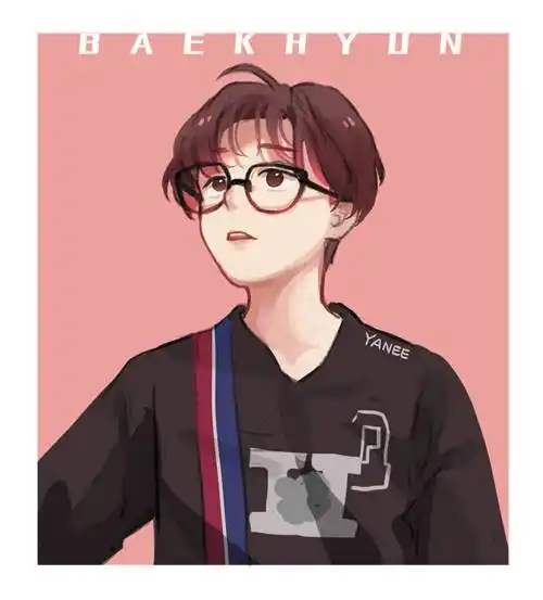 exo漫画壁纸头像边伯贤啵啵虎阿爸