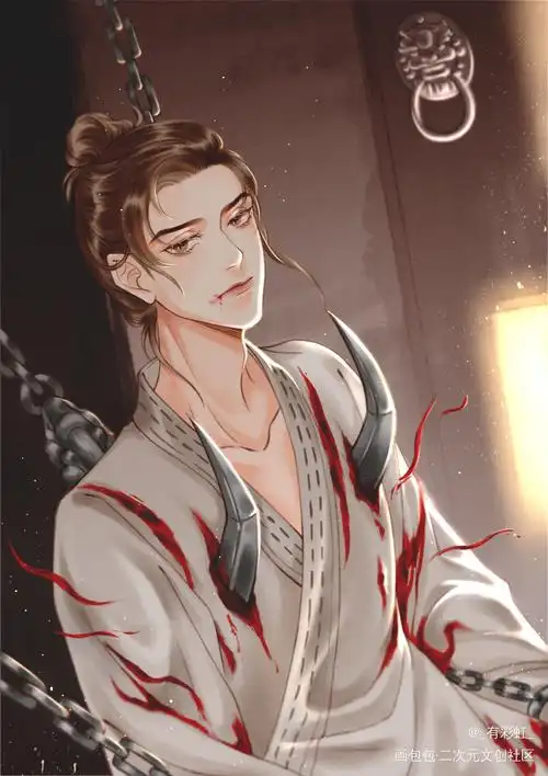 心疼阿絮_山河令周子舒古风平涂绘画作品