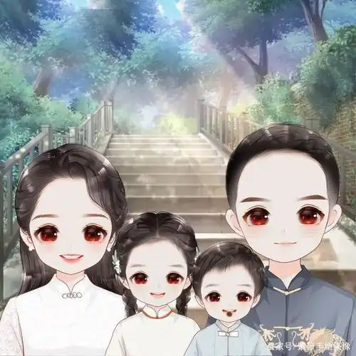 换一换你的头像吧,全家,情侣,个人卡通形象当头像 治愈又可爱