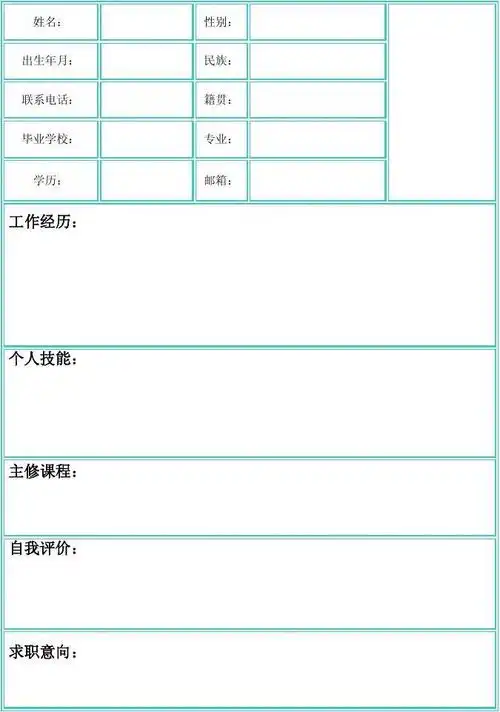 简历简洁 简洁模板 个人主义 从业简历 300个精美ppt模板素材