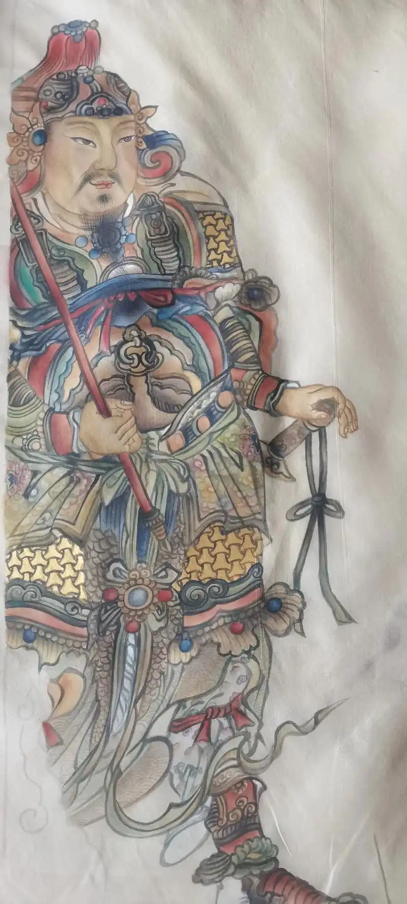 将军#武将画像 #手绘国画作品 #工笔人物 - 抖音