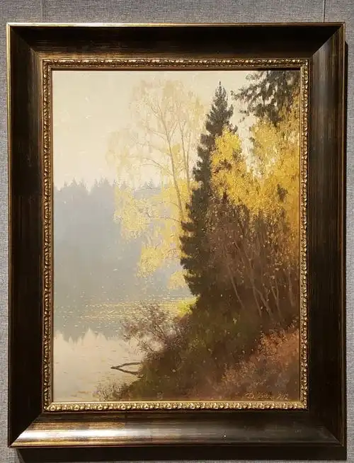 俄罗斯油画《秋天的清晨》